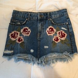 Free People Denim Skirt